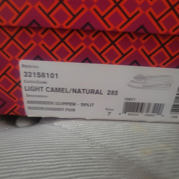 TORY BURCH Suede Fur Trim Moccasins size 7 - Picture 5 of 5